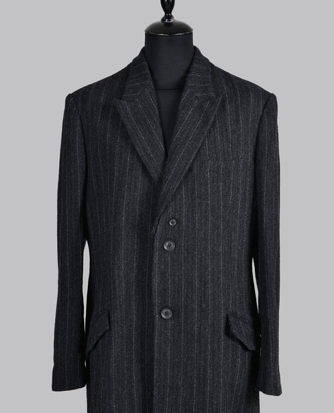 I-PATTERN ATTACHABLE LAPEL TWEED COAT