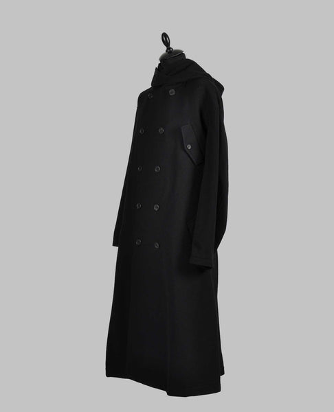 LONG HOODED COAT