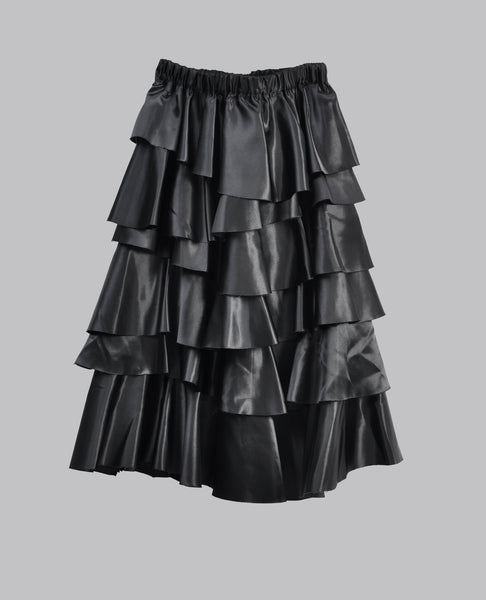 PANELED SPLIT SIDE SEAM SKIRT