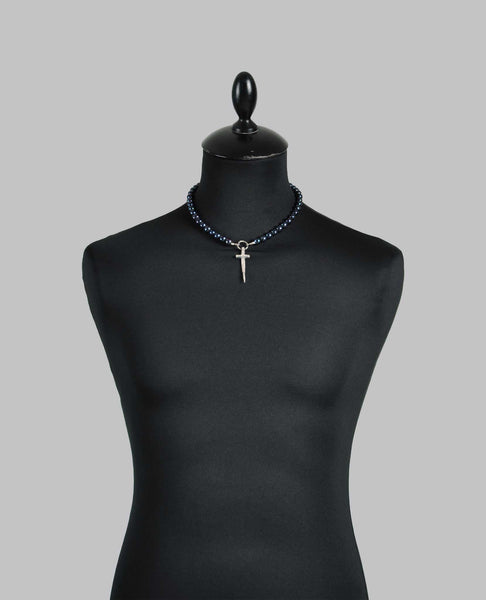 BLACK PEARL DAGGER CHOKER