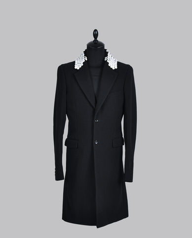 PEARL BUTTON COLLAR COAT