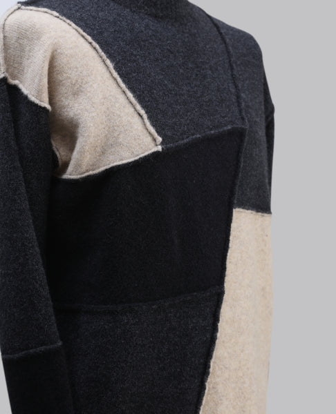 Contrast Panel Knit